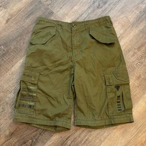Walt Disney World Men’s S Cargo Shorts Buzz Lightyear‎ Army Green Toy Story Y2K